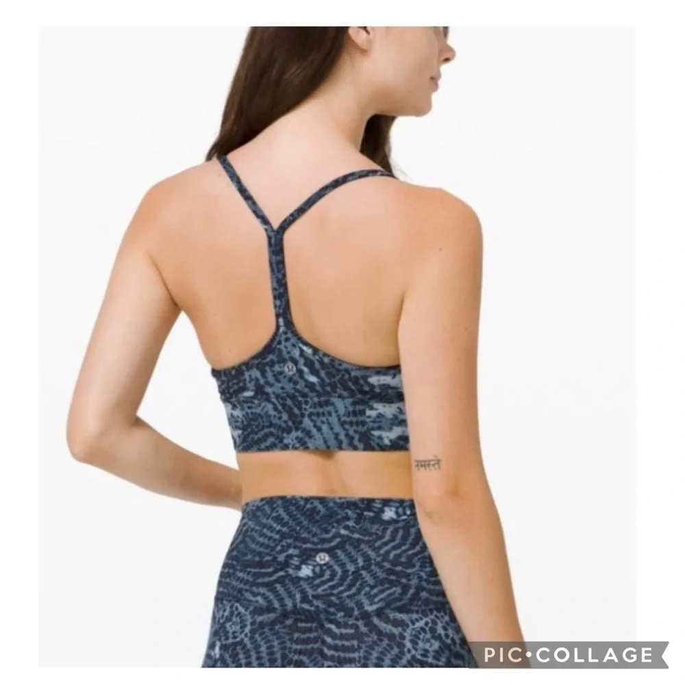 Lululemon Flow Y Bra Long Line Nulu Light Support Size 4